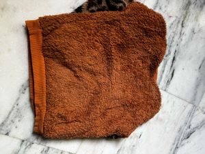 brown fur sweatshirt