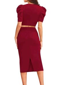 London Belly, Maroon Co-ord Set For Women