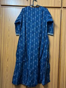Kurtha - Navy &amp; Silver Print