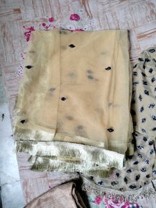 Short Net Frock With Trouser Nd Dupatta