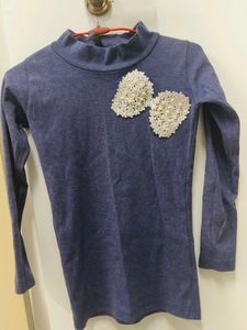 Cute Girls Navy Blue Top