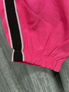 Pink Graphic Print Track Pants