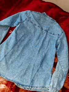 Embroidered Denim Shirt