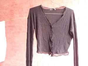 Pinteresty Lace Cardigan Black