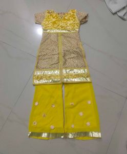 Yellow Embroidered Salwar Kameez