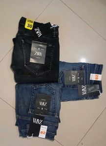 3 piece pack  Zara Denim Jeans28,28,30