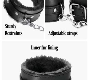 Handcuffs Soft Far Leather Bracelet Cuffs