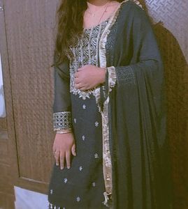 Beautiful Work Sharara Set With Bust 38