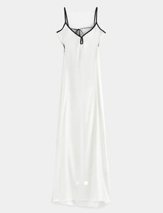 Contrast Stitch Slip Dress