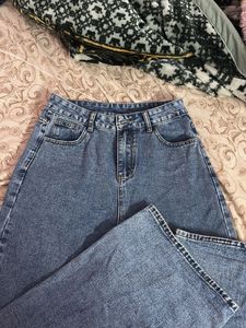 Acid Wash Wide Leg Jeans