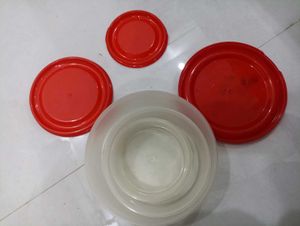Set Of 3 Plastic Containers