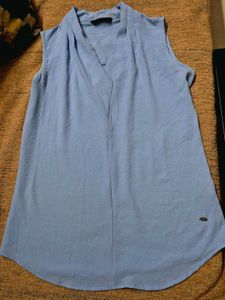 Blue Sleeveless Top