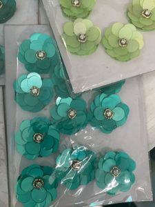 5 Colora Sequin Flower Embellishments