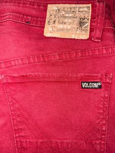 (Rare) Volcom Burgundy Straight Leg Jeans