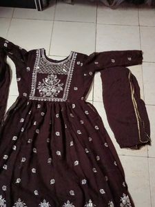 Beautiful Naira Cut Kurta With Pant And Duppata