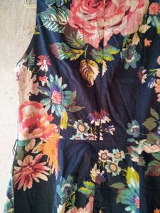 Floral Print Sleeveless Dress