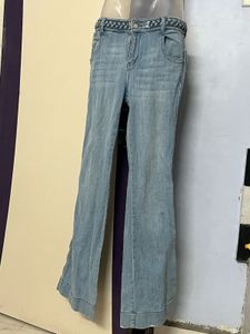 Branded Flare Leg Denim Jeans Size 28-30