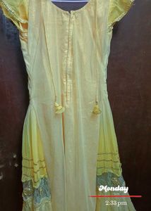 Yellow Embroidered Kurta Set