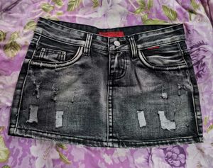 Y2k Denim Mini Skirt