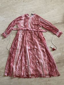 Stylish Pink Animal Print Dress