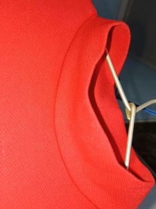 Red Sleeveless Mock TurtleNeck Top