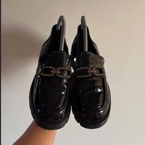 Korean Black Loafers Aesthetics