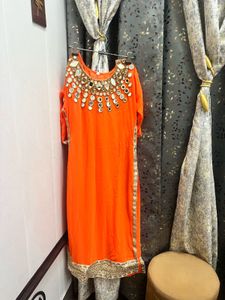Mirror Work Kurta With Inner