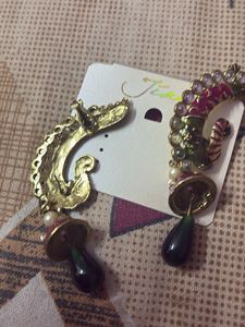 Peacock Jhumka Earrings