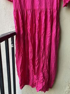 Pink Embroidered Dress/kurta