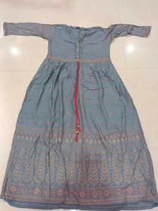 Grey Colour Long Kurti