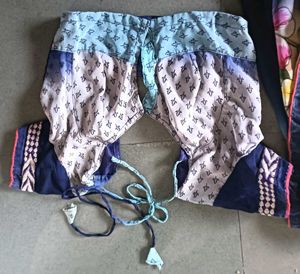 Navy Blue And Aasmani Stone Work