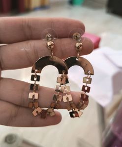 Earrings And Oxidised Bracelet