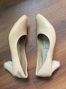 Elegant Beige Heels office or casual wear