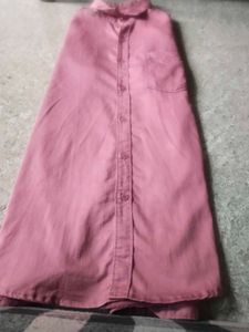 Dusty Rose Button-Down Shirt