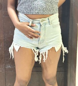 Denim shorts