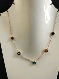 Multi Colour Heart Necklace