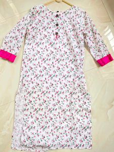 Floral Print Kurta