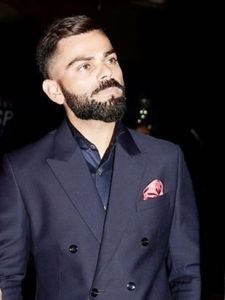 Virat Kohli inspired Double breasted blue suit