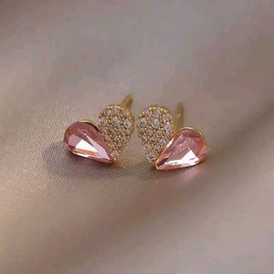 Pink Teardrop Earrings