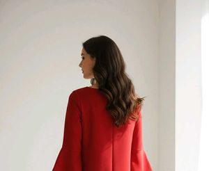 Elegant Red Midi Dress