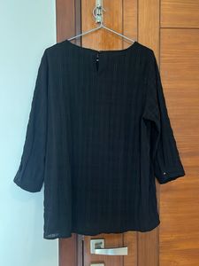 Elegant Black Tunic Top