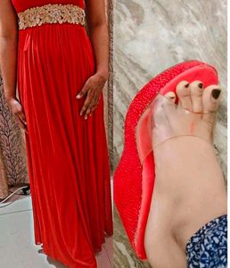 Party Wear Gown Hells Free