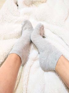 Grey Ankle Socks