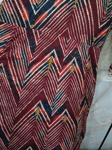Maroon Anarkali Set