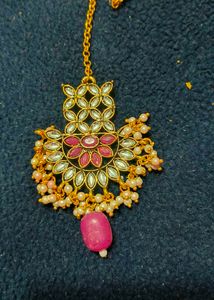 Pink Stone Jewelry Set