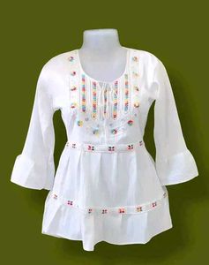 Full Sleeves White Top