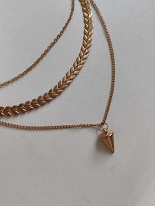 ✨ Brand New 3-Layered Gold-Tone Necklace ✨