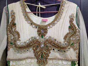 Elegant Embroidered Anarkali Kurta Set
