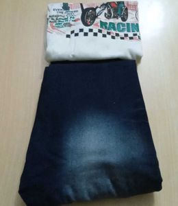 Graphic Tee & Jeans Set