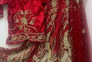 Red Embellished Lehenga Choli